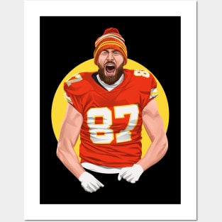 Travis Kelce Kansas City Chiefs Posters and Art